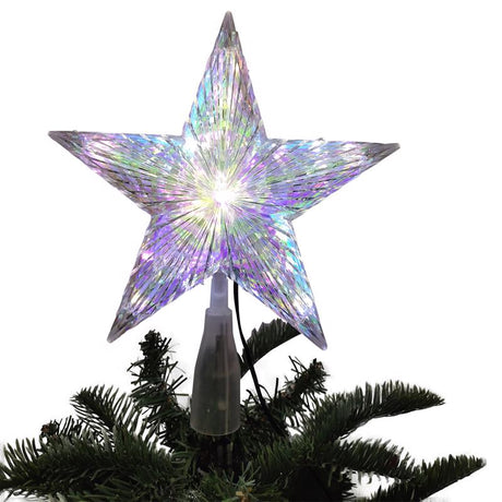 Celebrations LED Warm White Star Tree Topper 8.25 in., Pack of 6