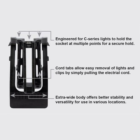 Dyno Titan Pro Gutter/Shingle Light Clips 100 pk