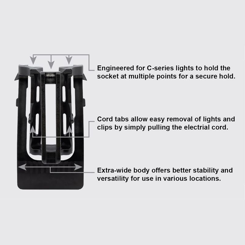 Dyno Titan Pro Gutter/Shingle Light Clips 50 pk