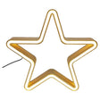 Celebrations LED Warm White Star Table Decor 9 in., Pack of 5