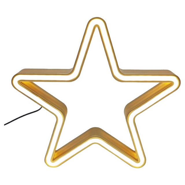 Celebrations LED Warm White Star Table Decor 9 in., Pack of 5