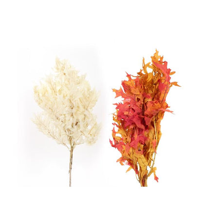 Second Nature Woodsy Oak Leaves Fall Decor, Pack of 24