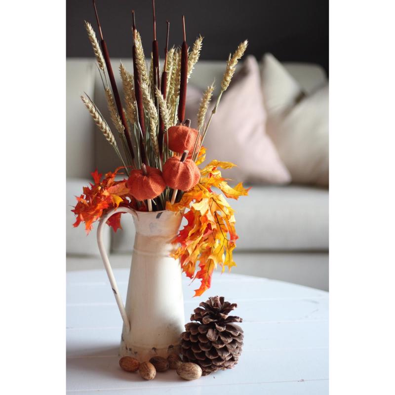 Second Nature Woodsy Oak Leaves Fall Decor, Pack of 24