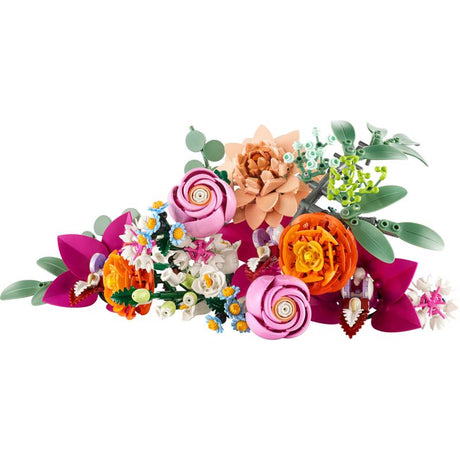 LEGO Botanicals Pretty Pink Flower Bouquet Building Set Multi 749 pc