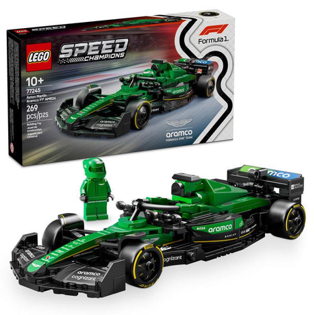 LEGO Speed Champions Aston Martin Aramco F1 AMR24 Race Car Building Set Multi 269 pc