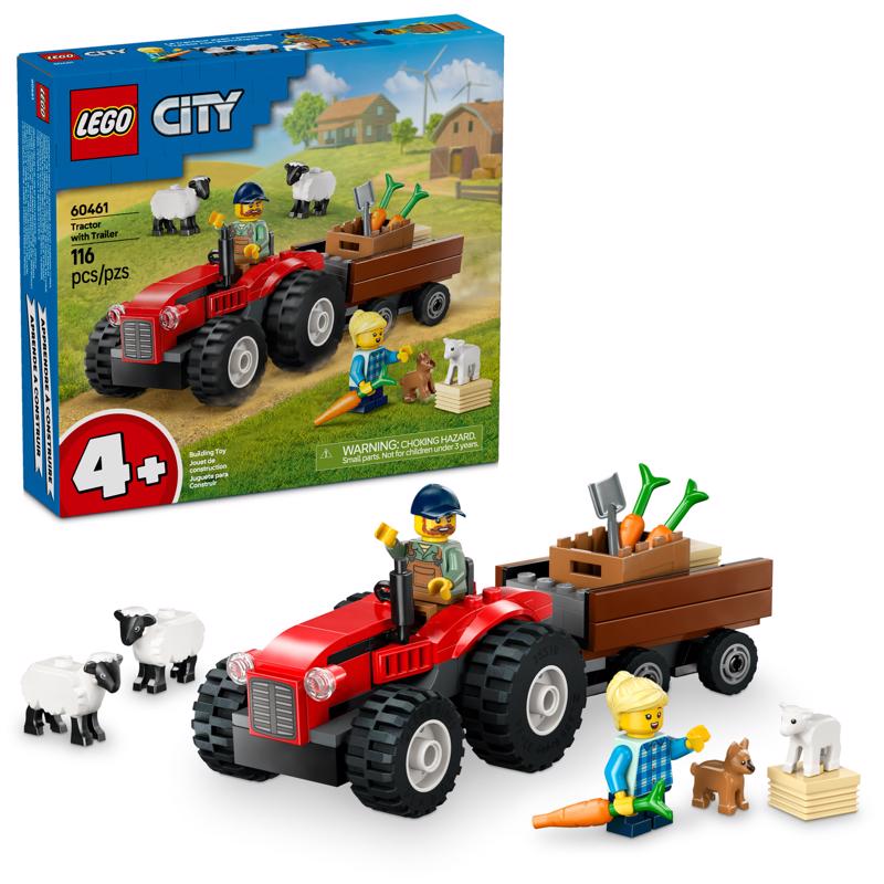 LEGO CITY Tractor with Trailer Building Set Multi 116 pc