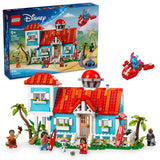 LEGO Disney Lilo and Stitch Beach House Building Set Multicolored