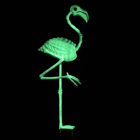 Seasons 34 in. Skeleton Flamingo Halloween Decor, Pack of 2