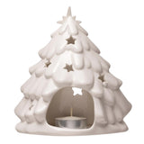 Creative Co-Op White Holy Family with Tree & Cut-Outs Table Decor 6 in., Pack of 6