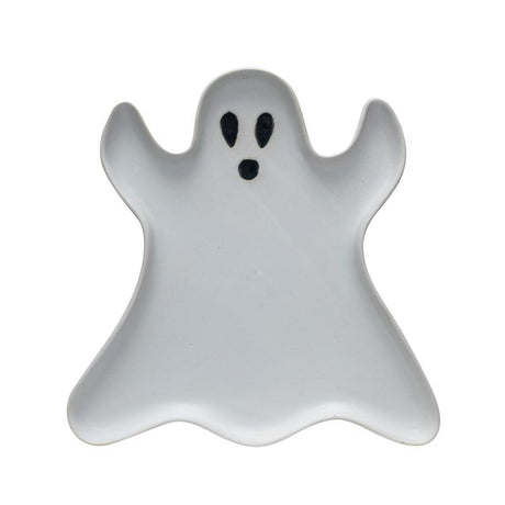 Creative Co-Op Ghost Plate Halloween Decor, Pack of 12