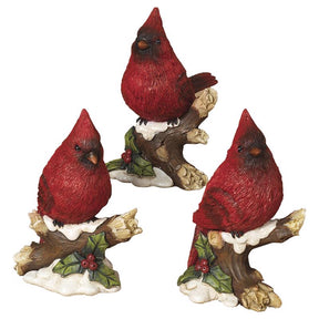 Gerson Assorted Cardinals Table Decor, Pack of 6