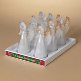 Gerson Gold/Silver Lighted Spinning Water Globe Angel Table Decor 7 in., Pack of 6