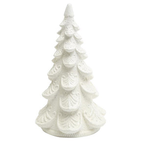Gerson White Holiday Tree Table Decor 19 in., Pack of 2