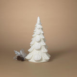 Gerson White Holiday Tree Table Decor 19 in., Pack of 2