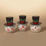 Gerson Multicolored Snowman Wax Christmas Scent Candle, Pack of 12