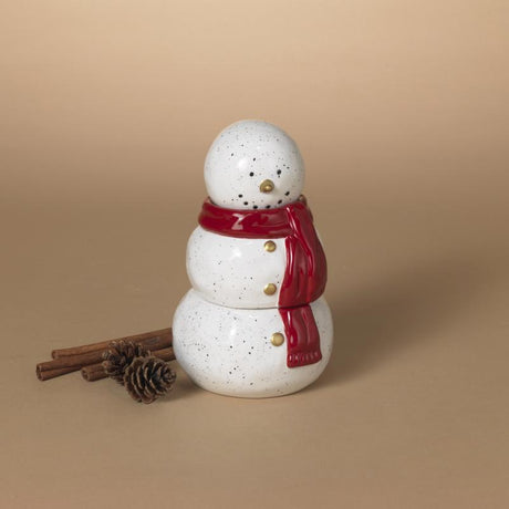 Gerson White/Red Snowman Christmas Scented Wax Candle 8 in., Pack of 6