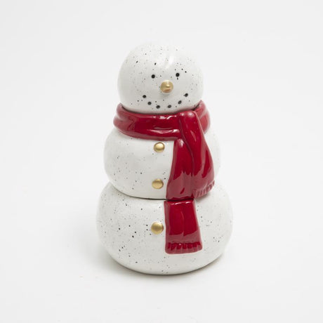 Gerson White/Red Snowman Christmas Scented Wax Candle 8 in., Pack of 6