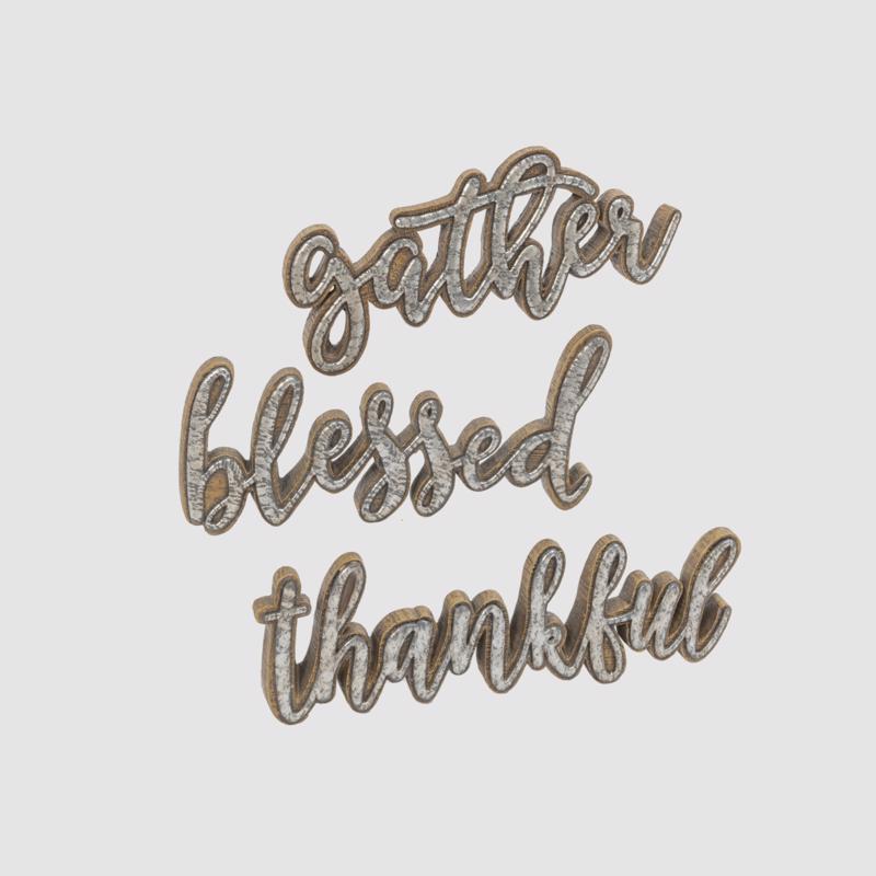 Gerson 11 in. Tabletop Sign Fall Decor, Pack of 6