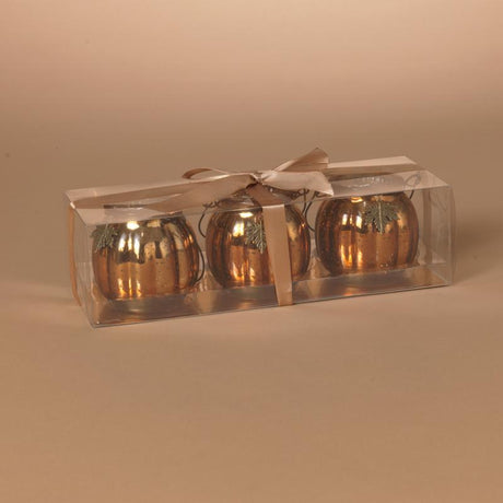 Gerson 3 in. Harvest Lanterns Fall Decor, Pack of 8