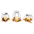 Gerson 9 in. Harvest Pumpkin & LED Candle Fall Decor, Pack of 6