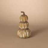 Gerson 11 in. Harvest Stacking Pumpkins Fall Decor, Pack of 4