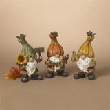 Gerson 9 in. Harvest Gnomes Fall Decor, Pack of 12