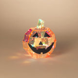 Gerson 10 in. Holographic Halloween Pumpkin Halloween Decor, Pack of 4