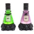 Gerson 8 in. Spinning Lighted Smoky Water Globe Potion Bottles Halloween Decor, Pack of 8