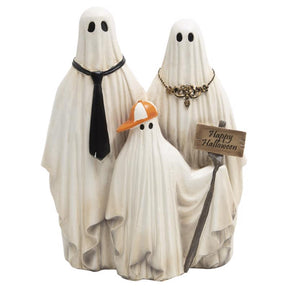 Gerson 12 in. Ghost Family Halloween Decor, Pack of 4