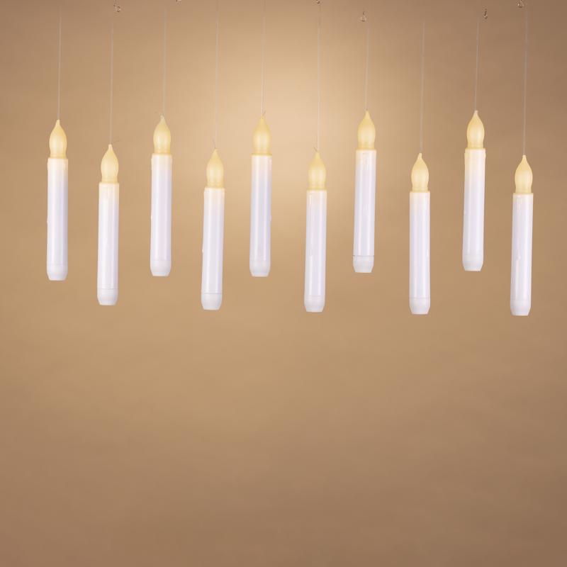 Gerson 7 in. Floating Candle Light String Fall Decor, Pack of 6
