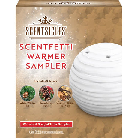 Scentsicles White Holiday Warmer Sampler Fragrance Fillers, Pack of 6