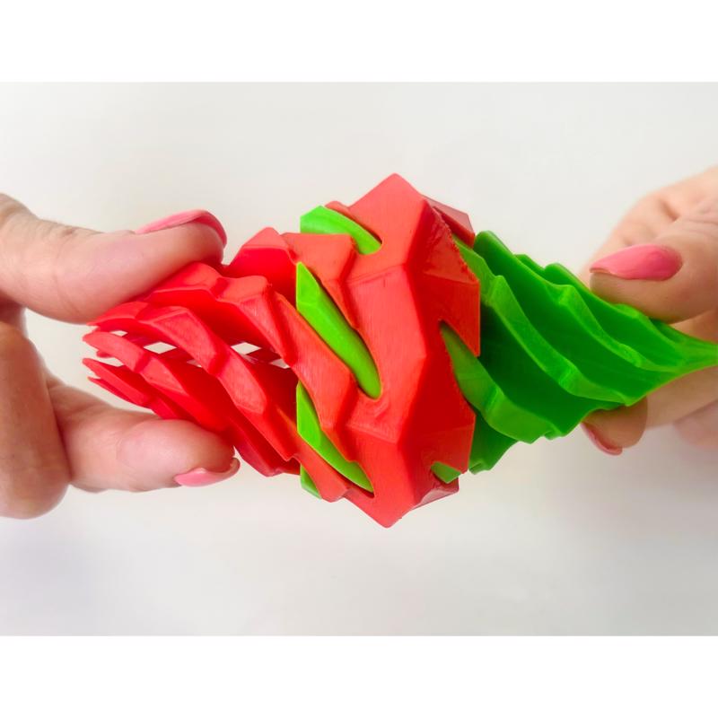Zorbitz Twiddle Twiddle Twister Fidget Toy Pink/Red, Pack of 12