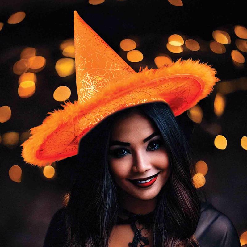 Magic Seasons Halloween Spiderweb Witch Hat 1 pk
