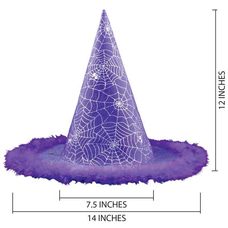 Magic Seasons Halloween Spiderweb Witch Hat 1 pk
