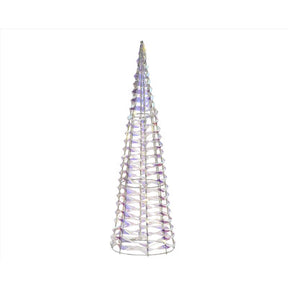 Lumineo LED Iridescent Cone tree Table Decor 3 ft., Pack of 6