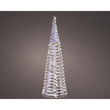 Lumineo LED Iridescent Cone tree Table Decor 3 ft., Pack of 6