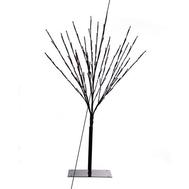 Celebrations Orange/Purple 32 in. LED Light Burst Halloween Decor, Pack of 6