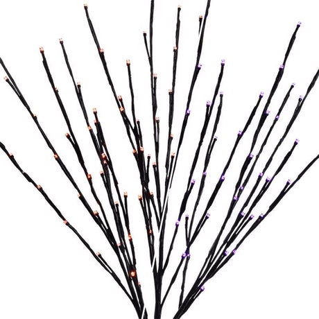 Celebrations Orange/Purple 32 in. LED Light Burst Halloween Decor, Pack of 6