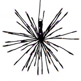 Celebrations Orange/Purple 16 in. LED Starlight Burst Halloween Decor, Pack of 6