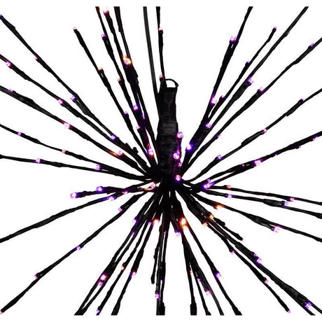 Celebrations Orange/Purple 24 in. LED Prelit Starlight Burst Halloween Decor, Pack of 6