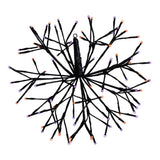 Celebrations Orange/Purple 16 in. LED Prelit Shimmering Sphere 3D Halloween Decor, Pack of 6