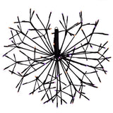 Celebrations Orange/Purple 20 in. LED Prelit Shimmering Sphere Halloween Decor