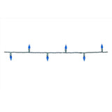Celebrations Classic LED C6 Blue 100 ct String Christmas Lights 24.75 ft.