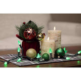 Celebrations Classic LED C6 Green 100 ct String Christmas Lights 24.75 ft.