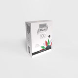 Celebrations Classic LED C6 Red/Green/Pure White 100 ct String Christmas Lights 24.75 ft.