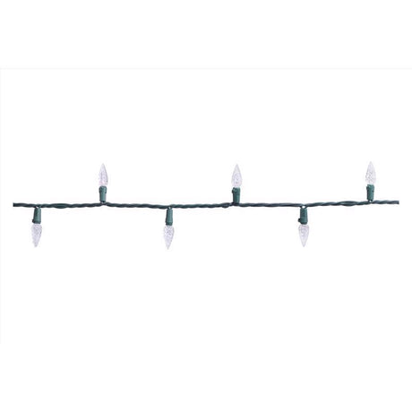 Celebrations Classic LED C6 Pure White 100 ct String Christmas Lights 24.75 ft.