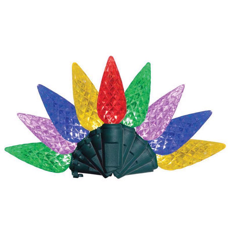Celebrations Classic LED C6 Multicolored 300 ct String Christmas Lights 74.5 ft.