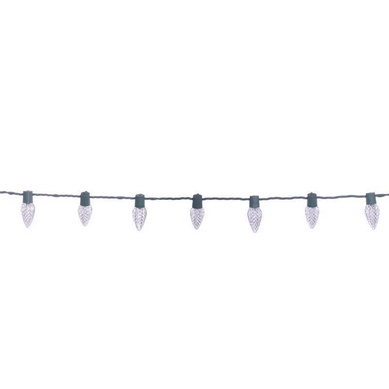 Celebrations Classic LED C9 Pure White 25 ct String Christmas Lights 16 ft.