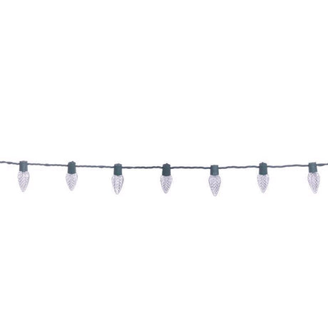 Celebrations Classic LED C9 Pure White 25 ct String Christmas Lights 16 ft.