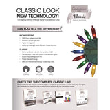 Celebrations Classic LED C9 Pure White 25 ct String Christmas Lights 16 ft.